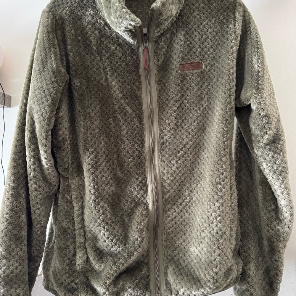 Columbia Olive Teddy Jacket for Women